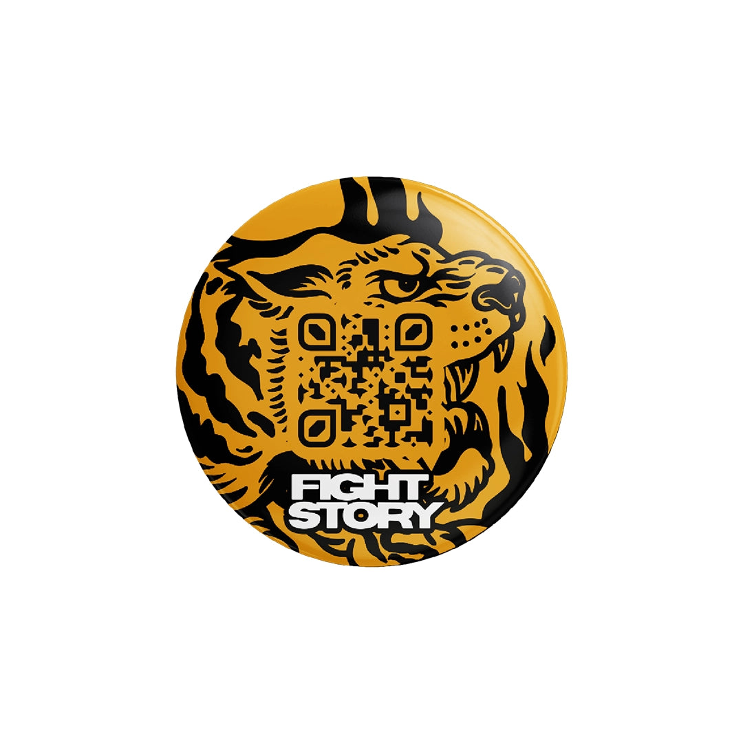 BUTTON PIN (TIGER QR CODE)